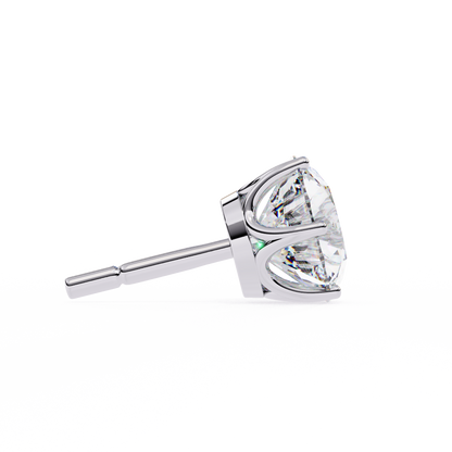 White Gold / Moissanite, White Gold / Lab Grown