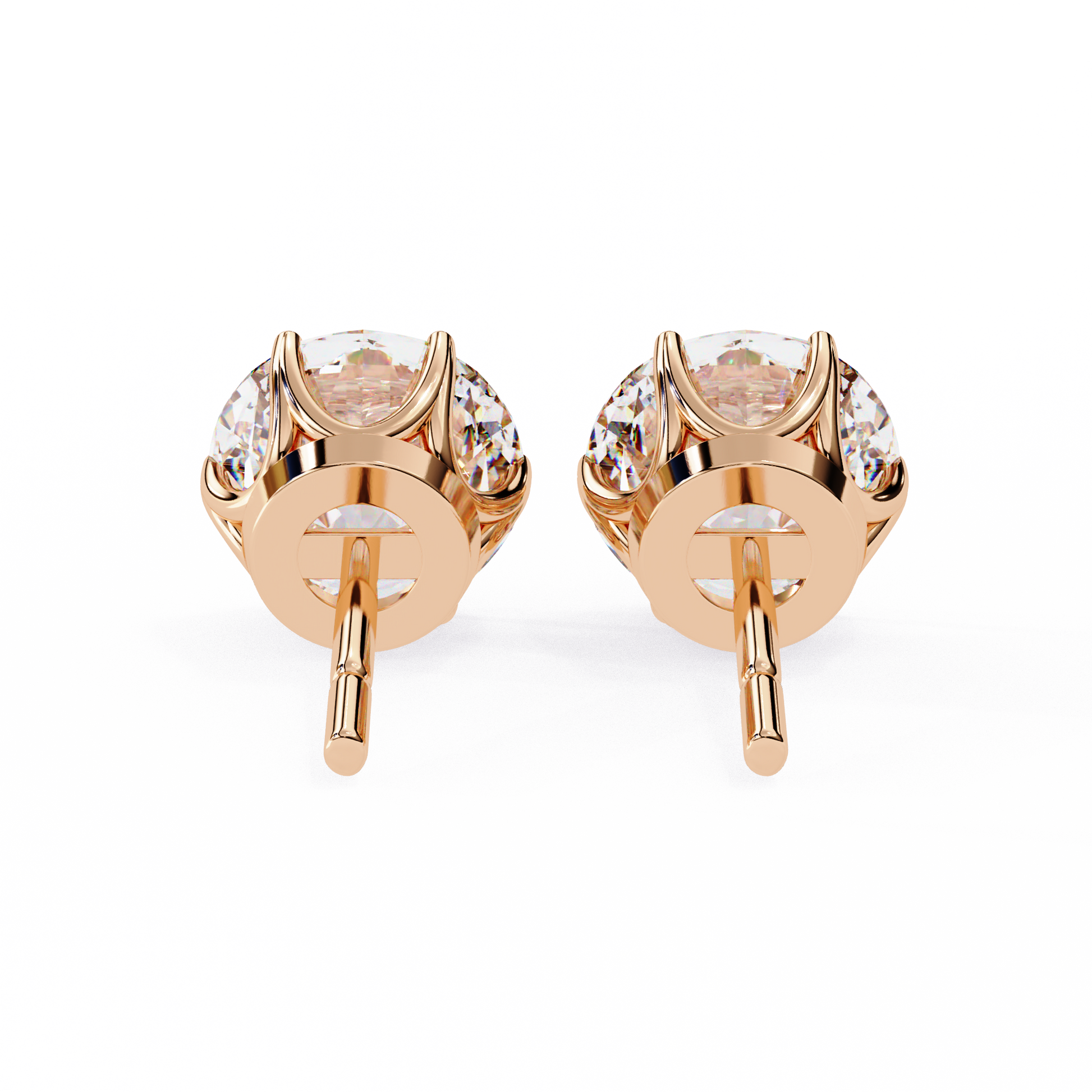 Rose Gold / Moissanite, Rose Gold / Lab Grown