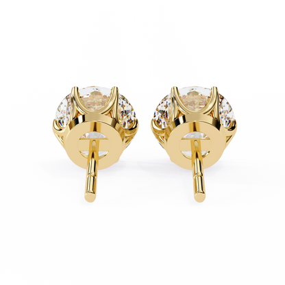 Yellow Gold / Moissanite, Yellow Gold / Lab Grown