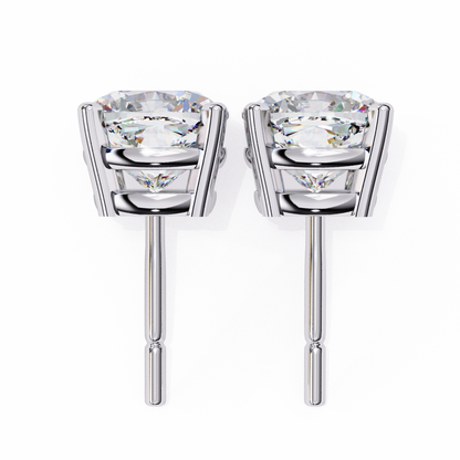 White Gold / Moissanite, White Gold / Lab Grown