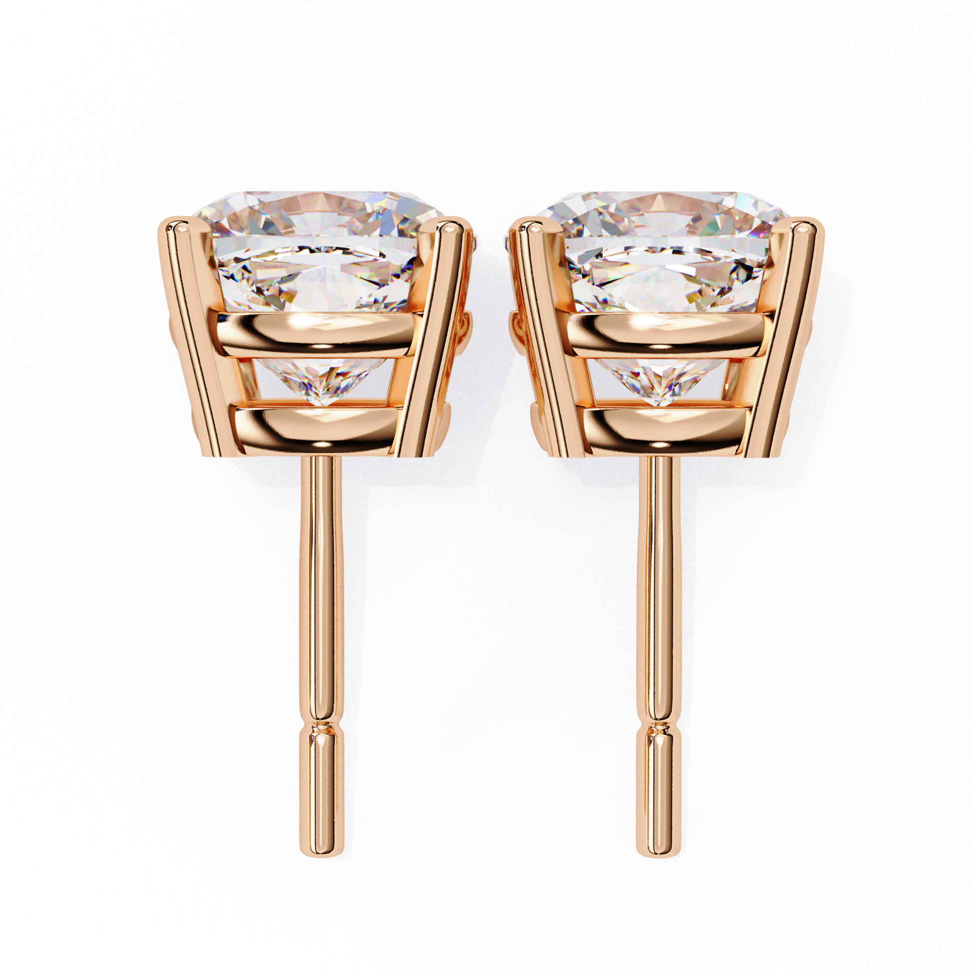 Rose Gold / Moissanite, Rose Gold / Lab Grown