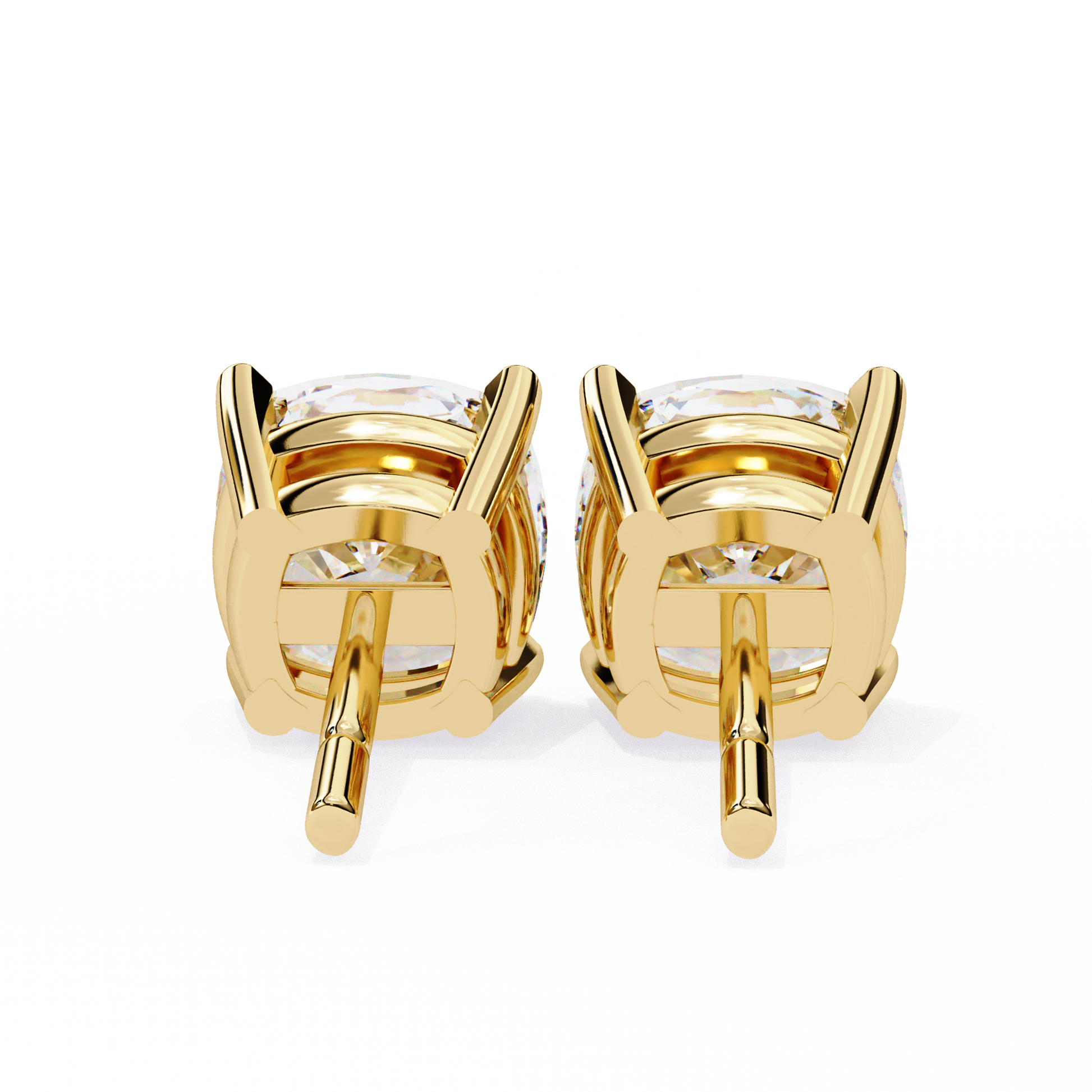 Yellow Gold / Moissanite, Yellow Gold / Lab Grown