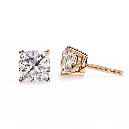 Rose Gold / Moissanite, Rose Gold / Lab Grown