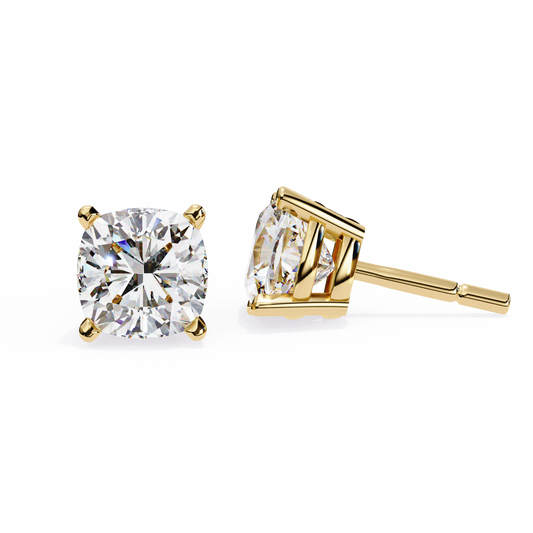 Yellow Gold / Moissanite, Yellow Gold / Lab Grown