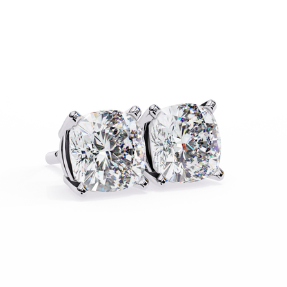 White Gold / Moissanite, White Gold / Lab Grown