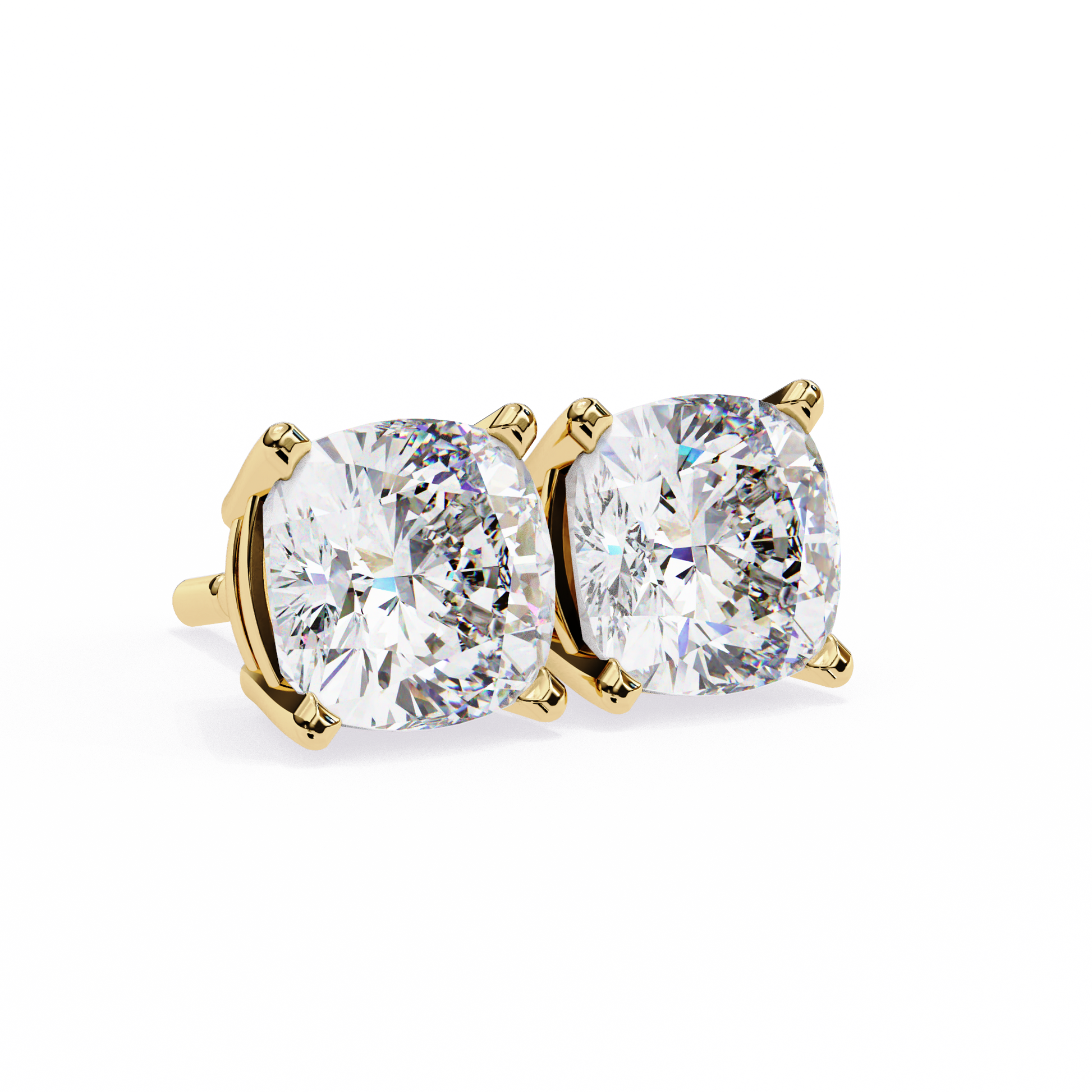 Yellow Gold / Moissanite, Yellow Gold / Lab Grown