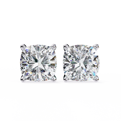 White Gold / Moissanite, White Gold / Lab Grown