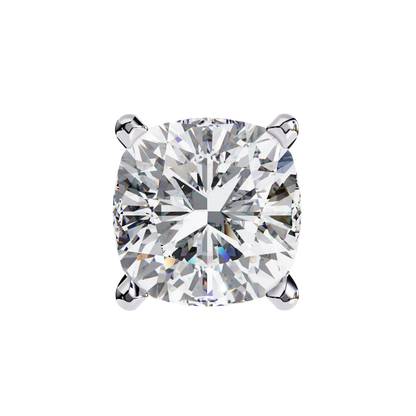 White Gold / Moissanite, White Gold / Lab Grown