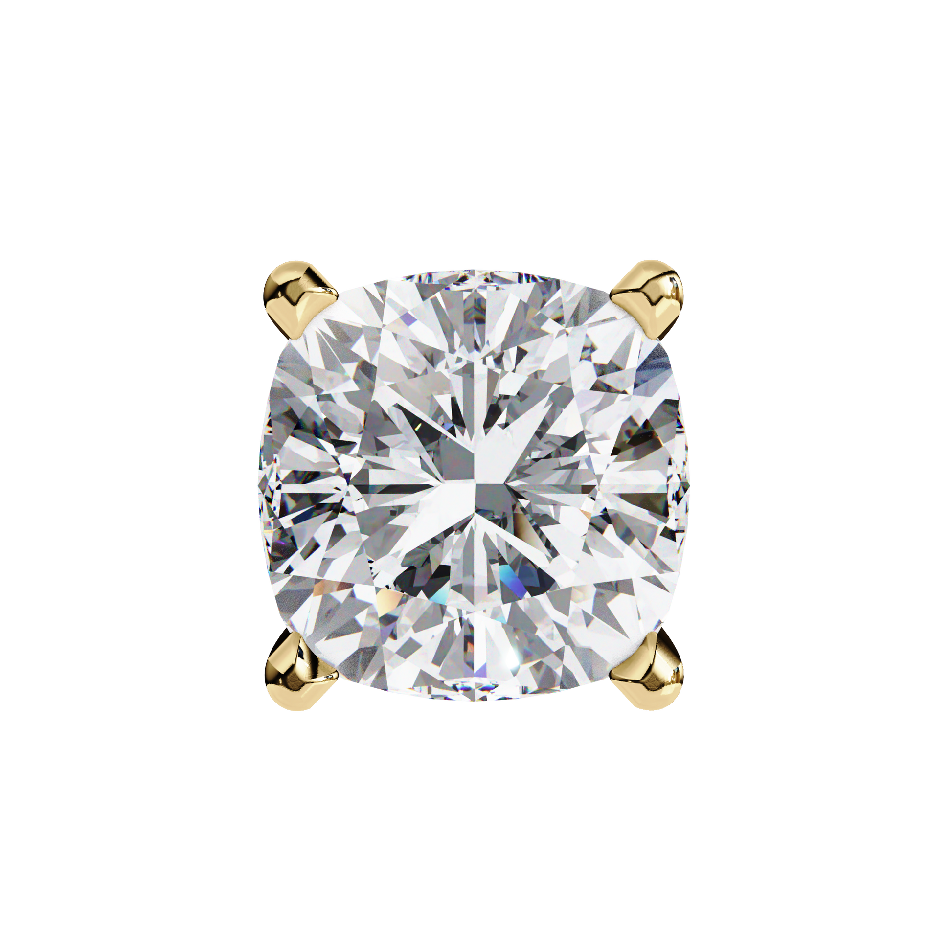 Yellow Gold / Moissanite, Yellow Gold / Lab Grown