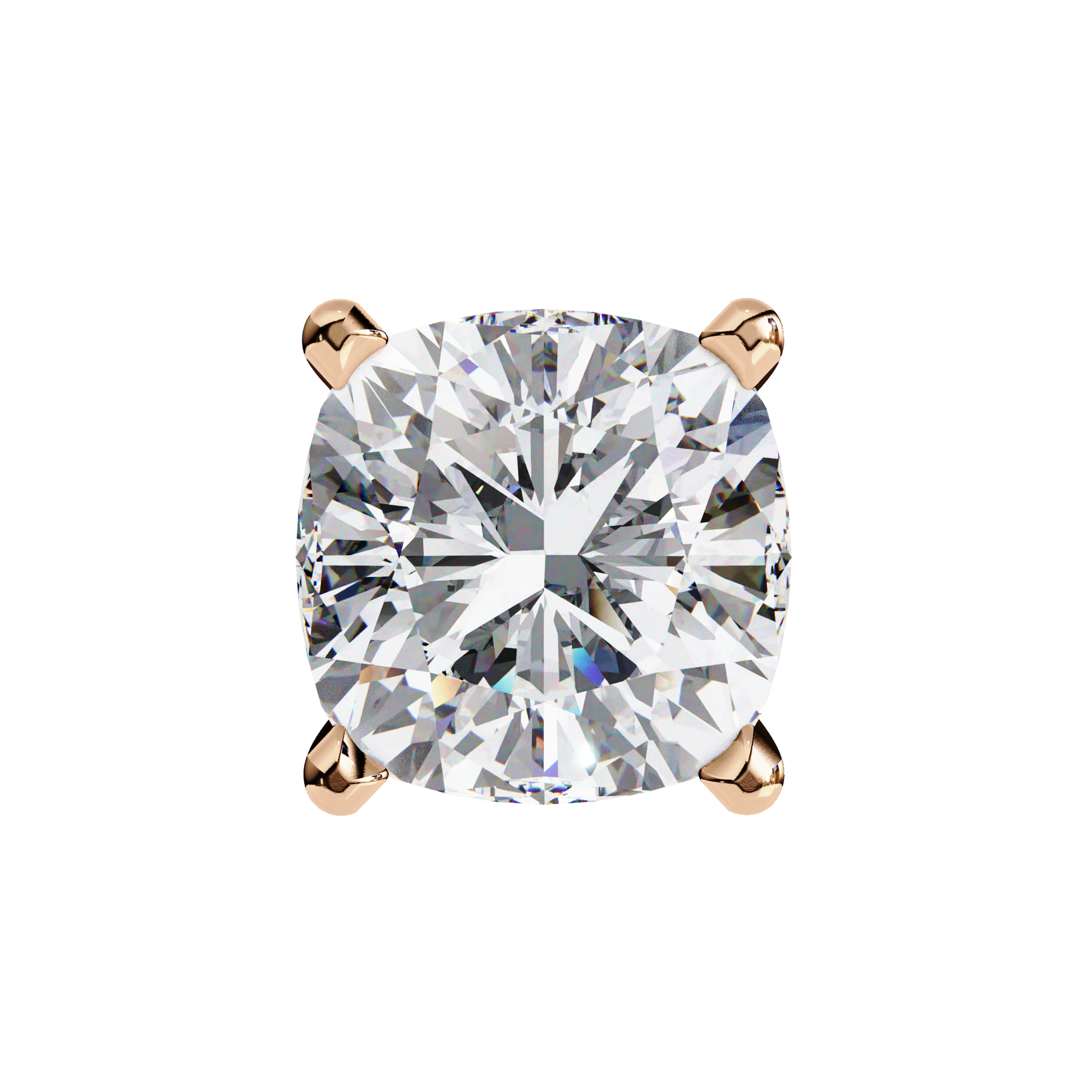 Rose Gold / Moissanite, Rose Gold / Lab Grown