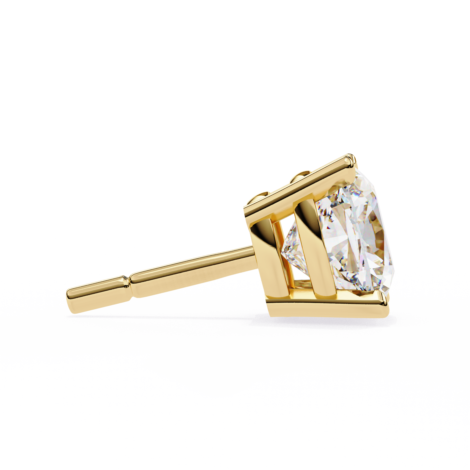 Yellow Gold / Moissanite, Yellow Gold / Lab Grown