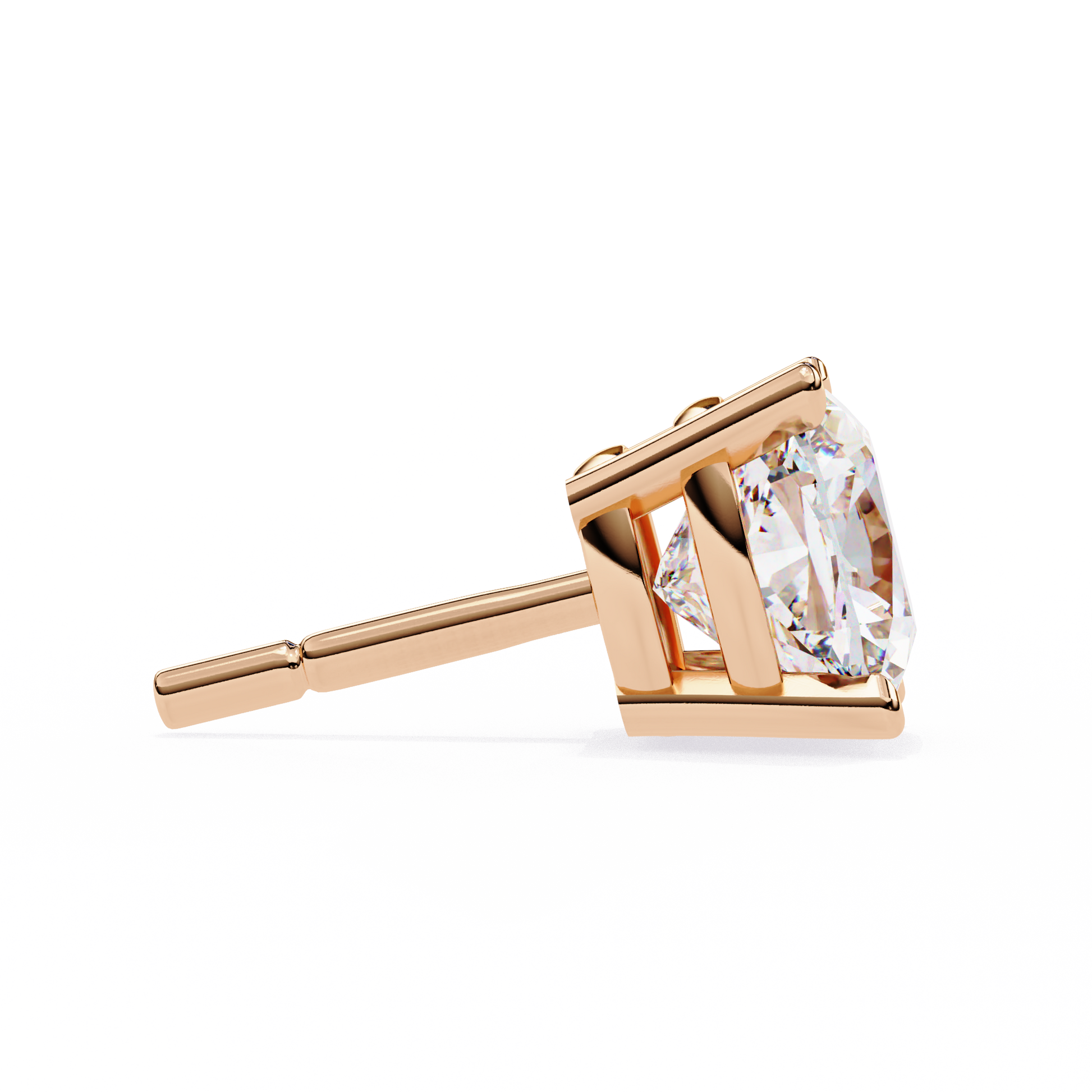 Rose Gold / Moissanite, Rose Gold / Lab Grown