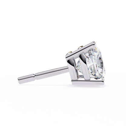 White Gold / Moissanite, White Gold / Lab Grown