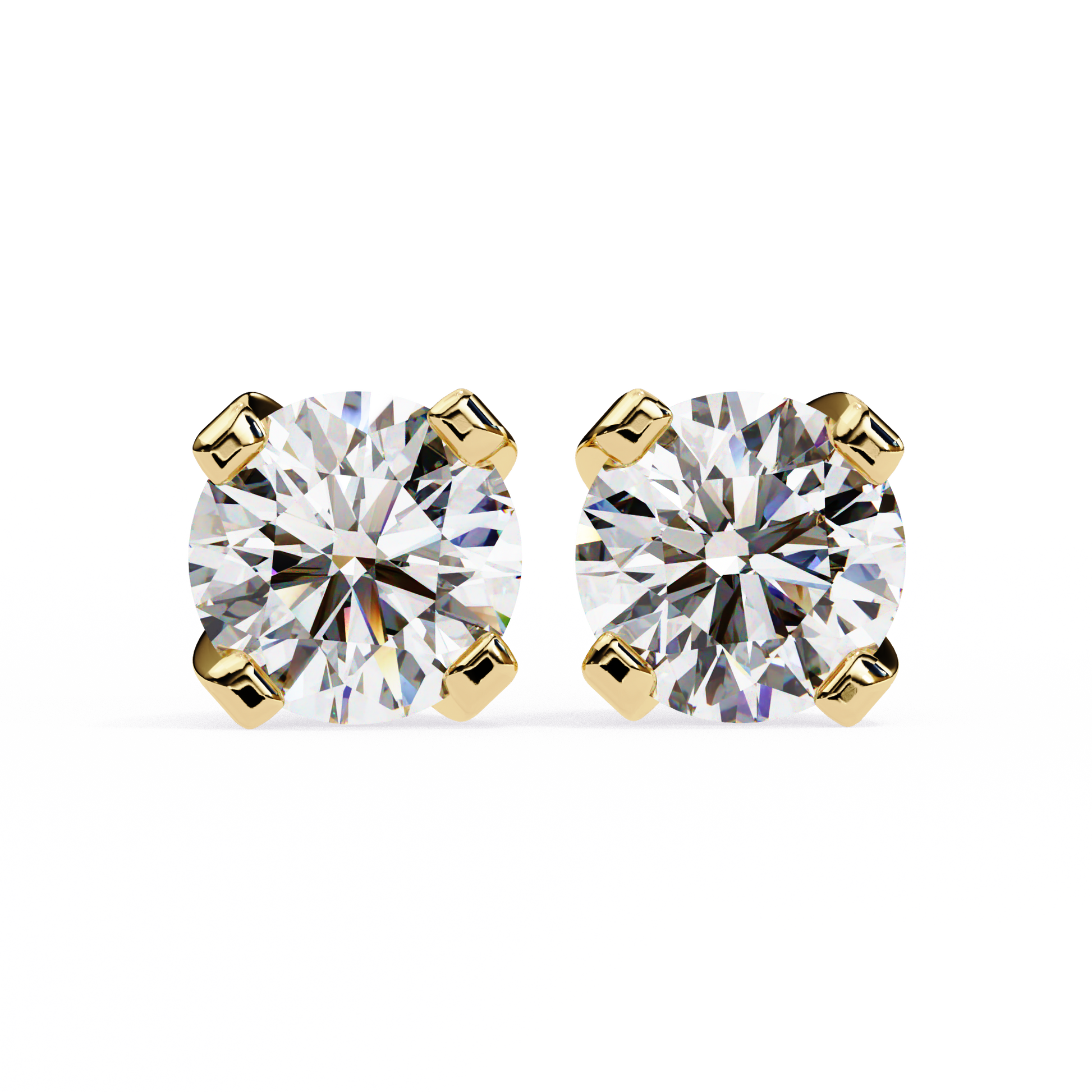 Yellow Gold / Moissanite, Yellow Gold / Lab Grown