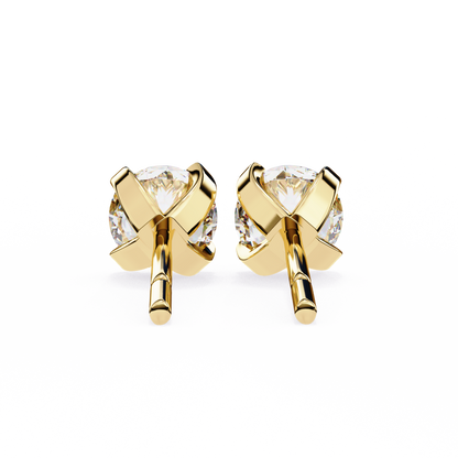 Yellow Gold / Moissanite, Yellow Gold / Lab Grown