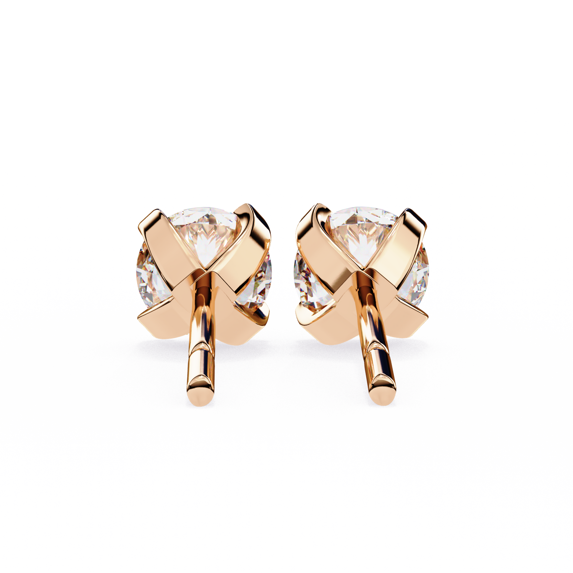 Rose Gold / Moissanite, Rose Gold / Lab Grown