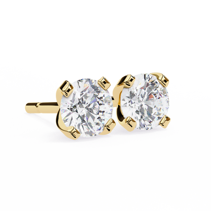 Yellow Gold / Moissanite, Yellow Gold / Lab Grown