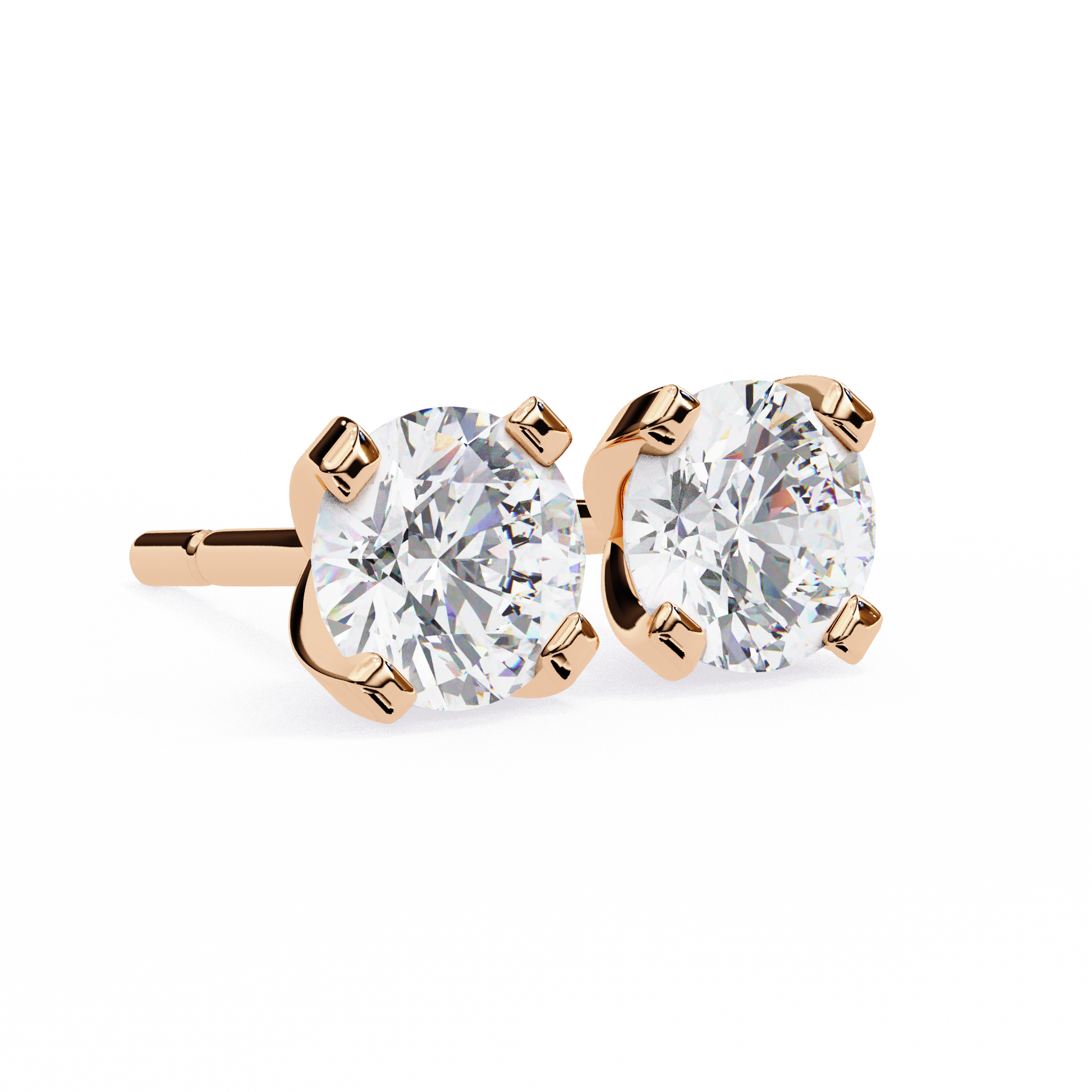 Rose Gold / Moissanite, Rose Gold / Lab Grown