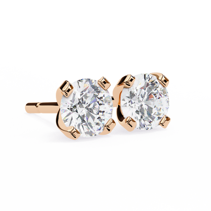 Rose Gold / Moissanite, Rose Gold / Lab Grown