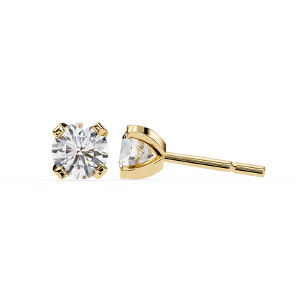 Yellow Gold / Moissanite, Yellow Gold / Lab Grown