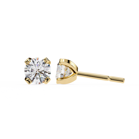 Yellow Gold / Moissanite, Yellow Gold / Lab Grown