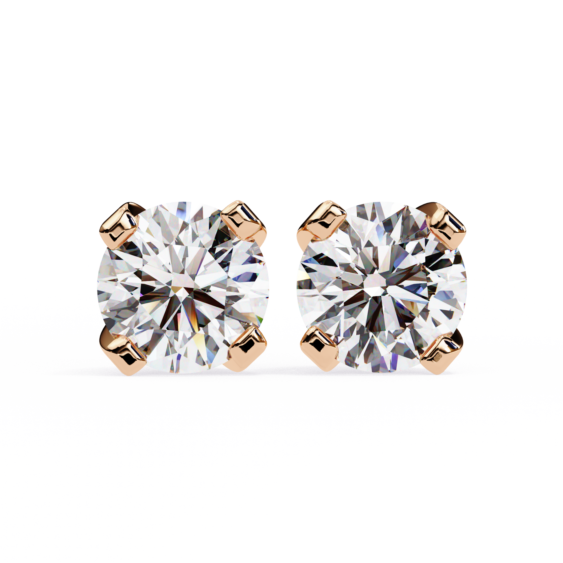 Rose Gold / Moissanite, Rose Gold / Lab Grown