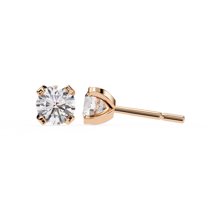 Rose Gold / Moissanite, Rose Gold / Lab Grown