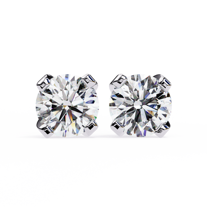 White Gold / Moissanite, White Gold / Lab Grown