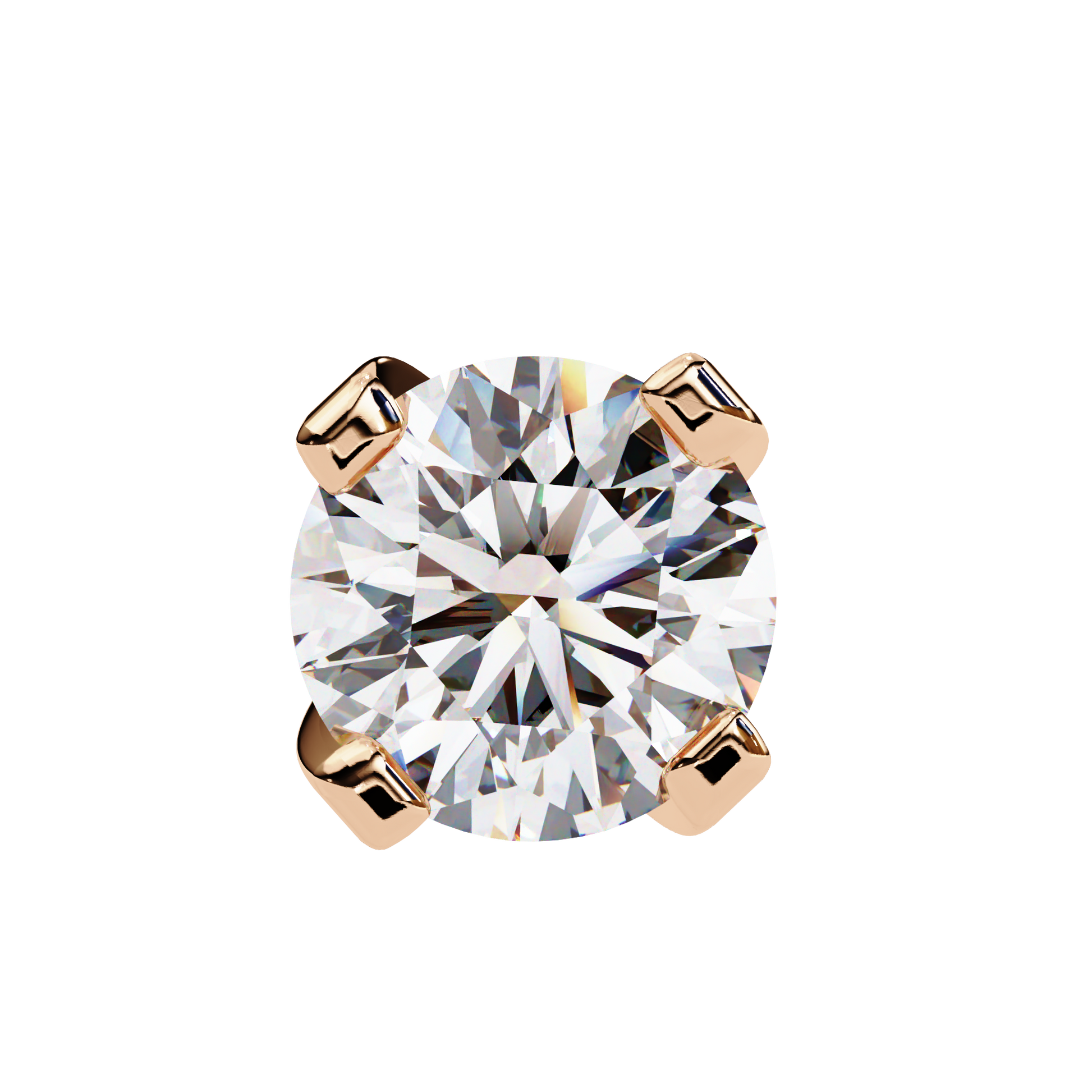 Rose Gold / Moissanite, Rose Gold / Lab Grown