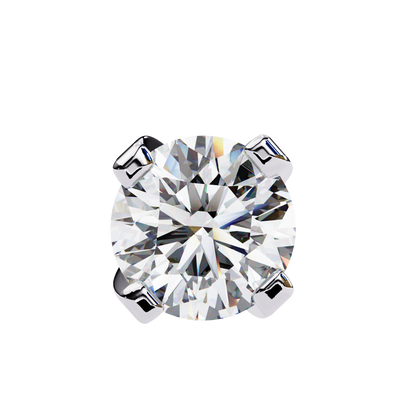 White Gold / Moissanite, White Gold / Lab Grown