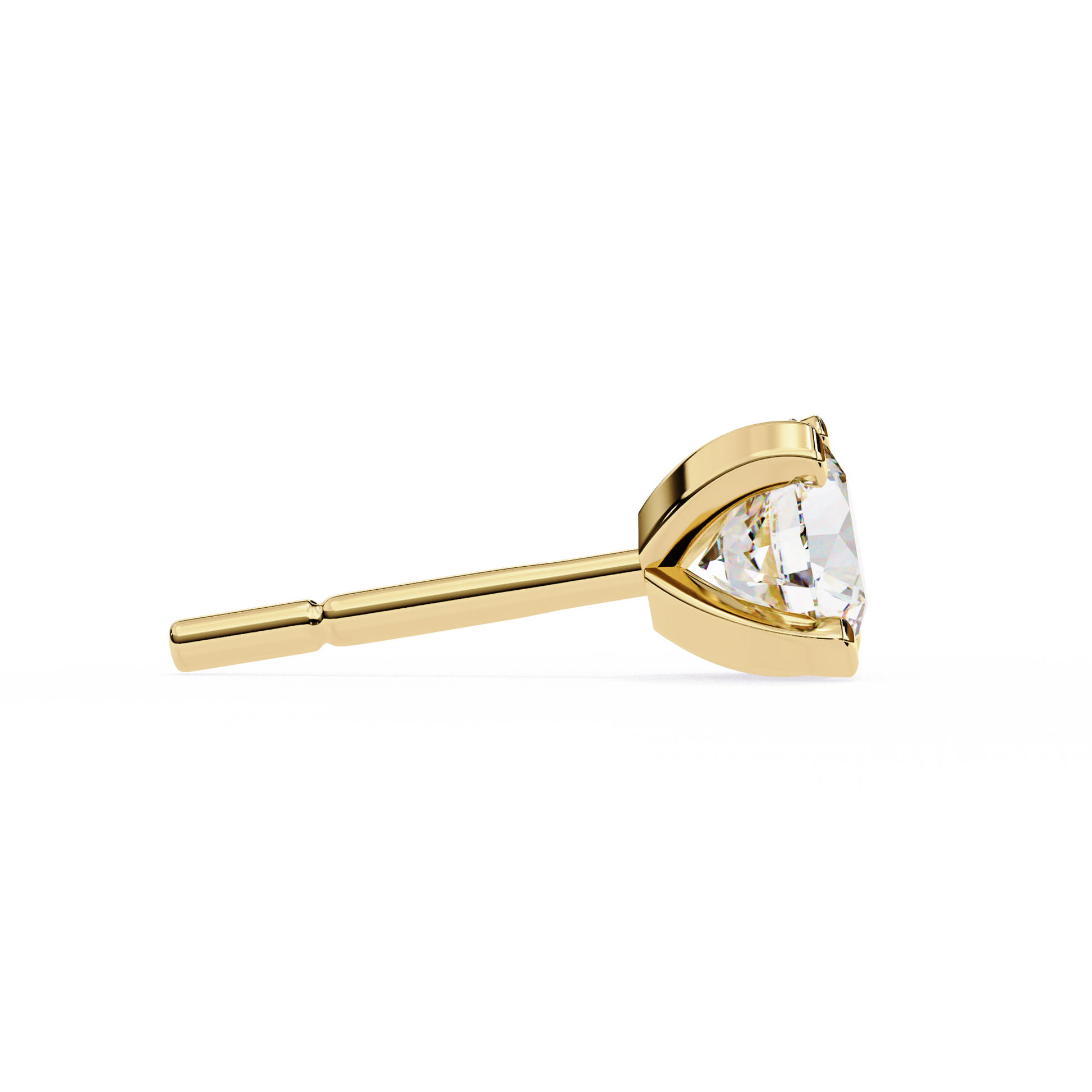 Yellow Gold / Moissanite, Yellow Gold / Lab Grown