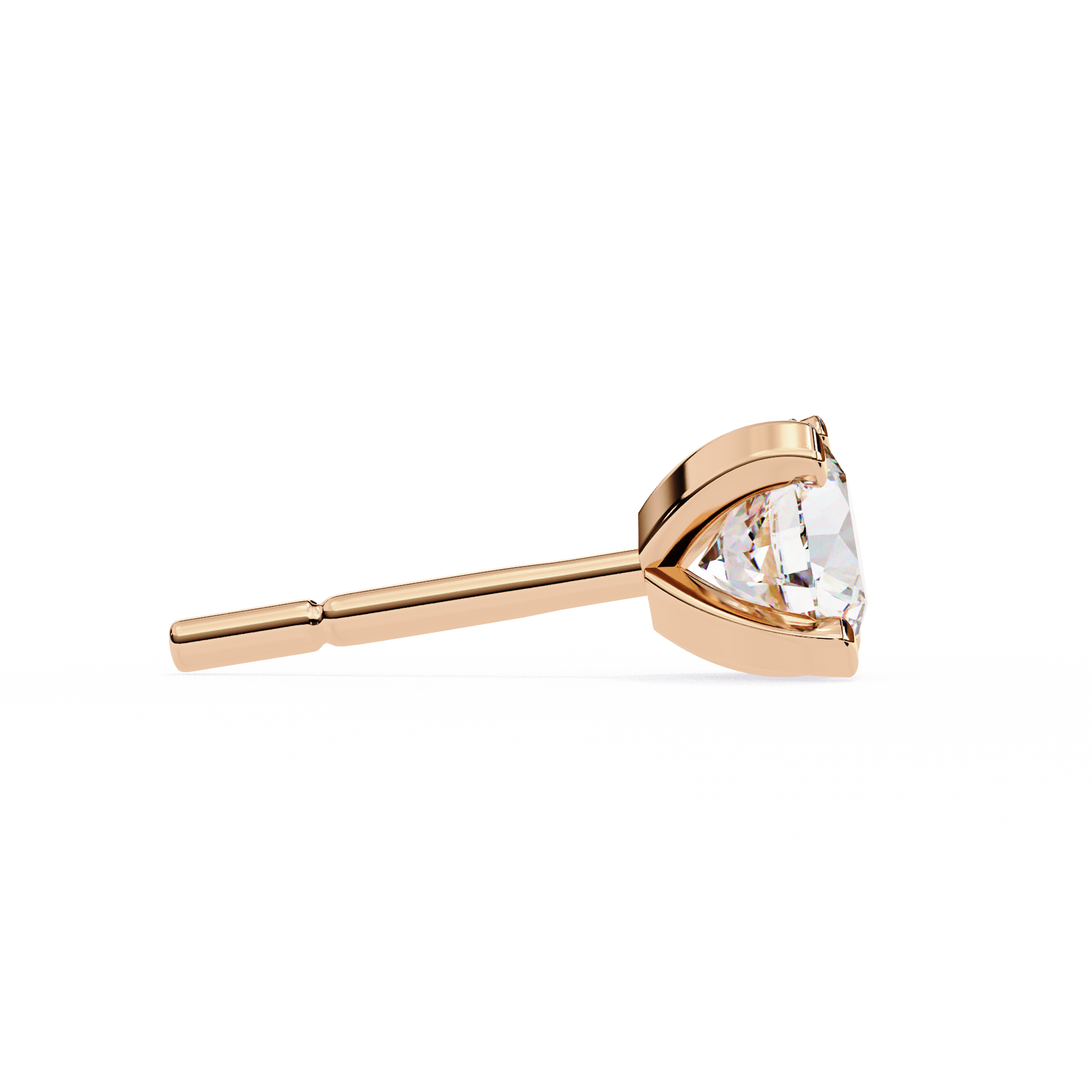 Rose Gold / Moissanite, Rose Gold / Lab Grown