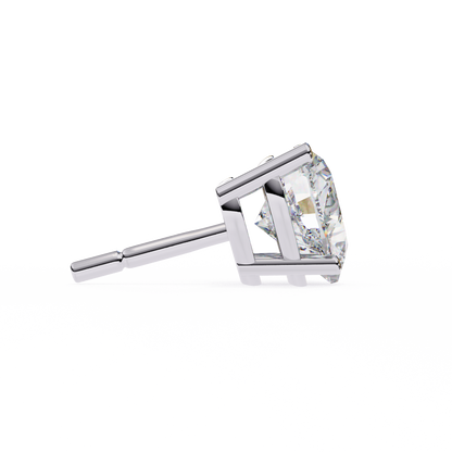 White Gold / Moissanite, White Gold / Lab Grown