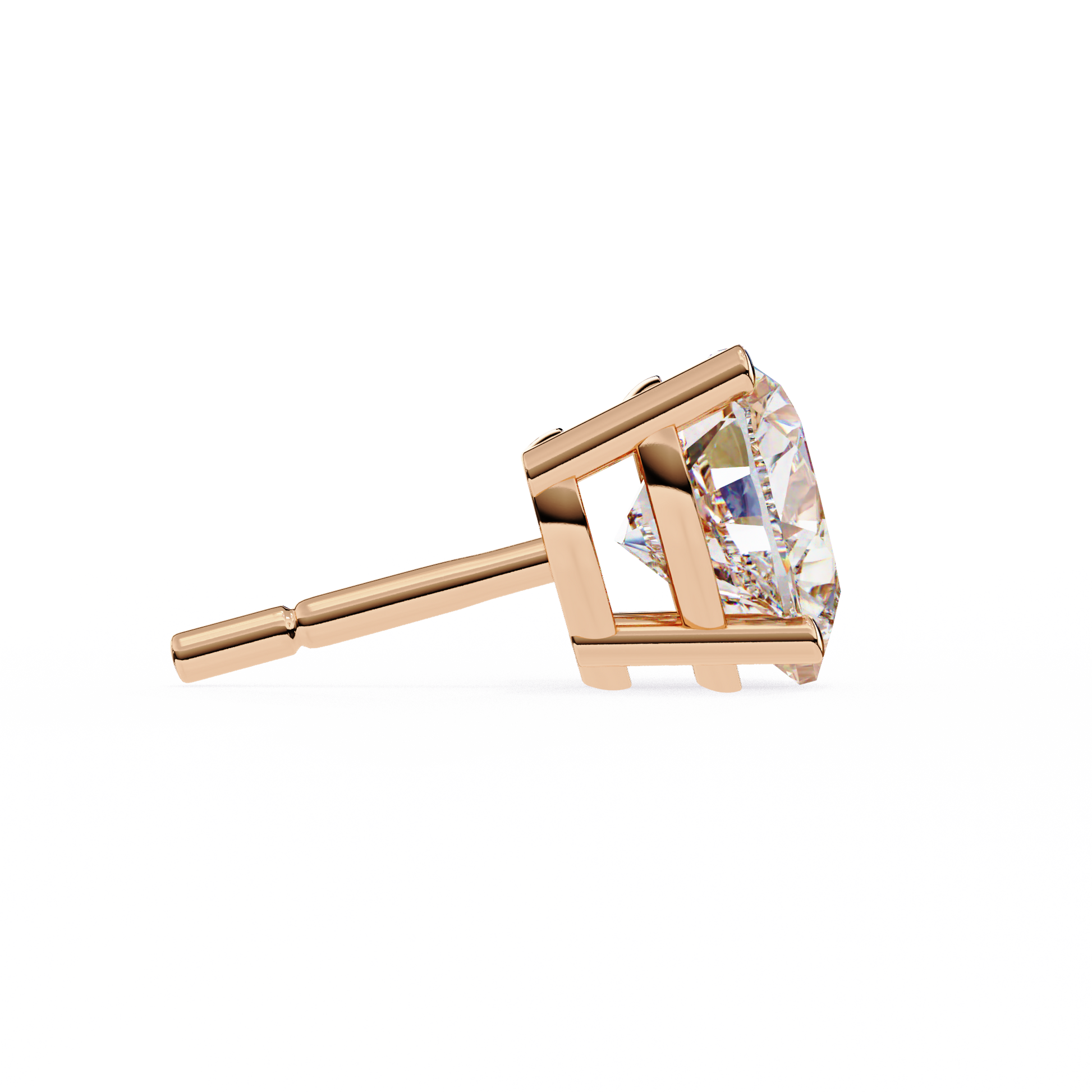 Rose Gold / Moissanite, Rose Gold / Lab Grown