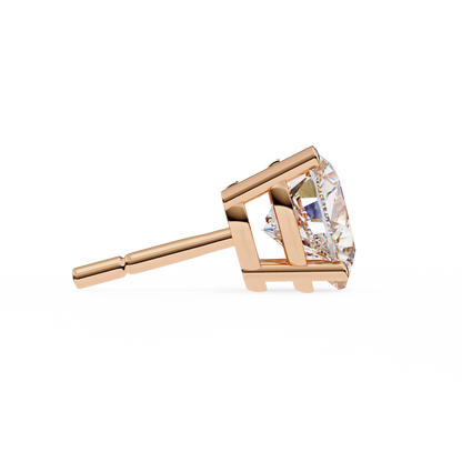 Rose Gold / Moissanite, Rose Gold / Lab Grown