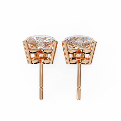 Rose Gold / Moissanite, Rose Gold / Lab Grown