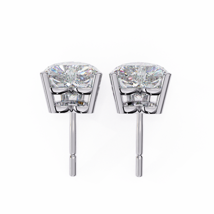White Gold / Moissanite, White Gold / Lab Grown
