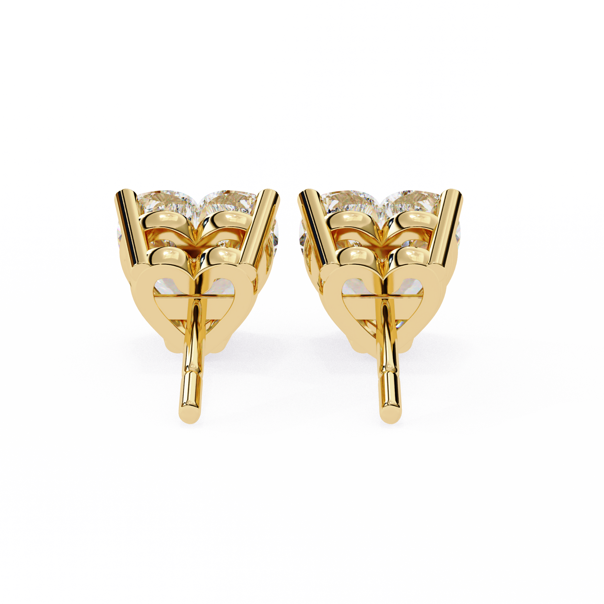 Yellow Gold / Moissanite, Yellow Gold / Lab Grown