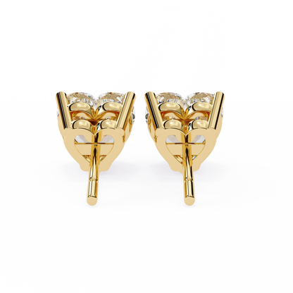 Yellow Gold / Moissanite, Yellow Gold / Lab Grown