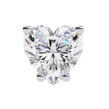 White Gold / Moissanite, White Gold / Lab Grown