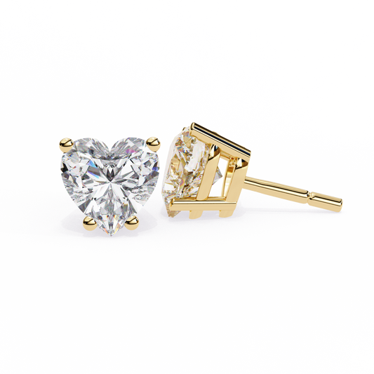 Yellow Gold / Moissanite, Yellow Gold / Lab Grown