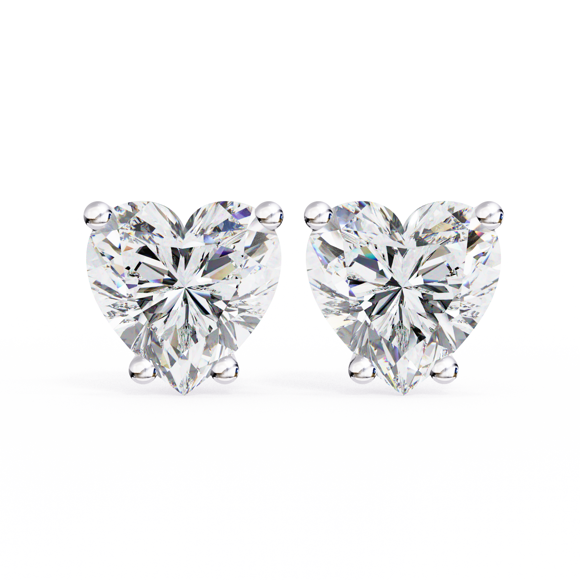 White Gold / Moissanite, White Gold / Lab Grown