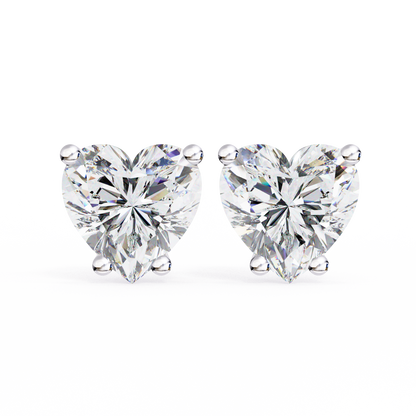 White Gold / Moissanite, White Gold / Lab Grown