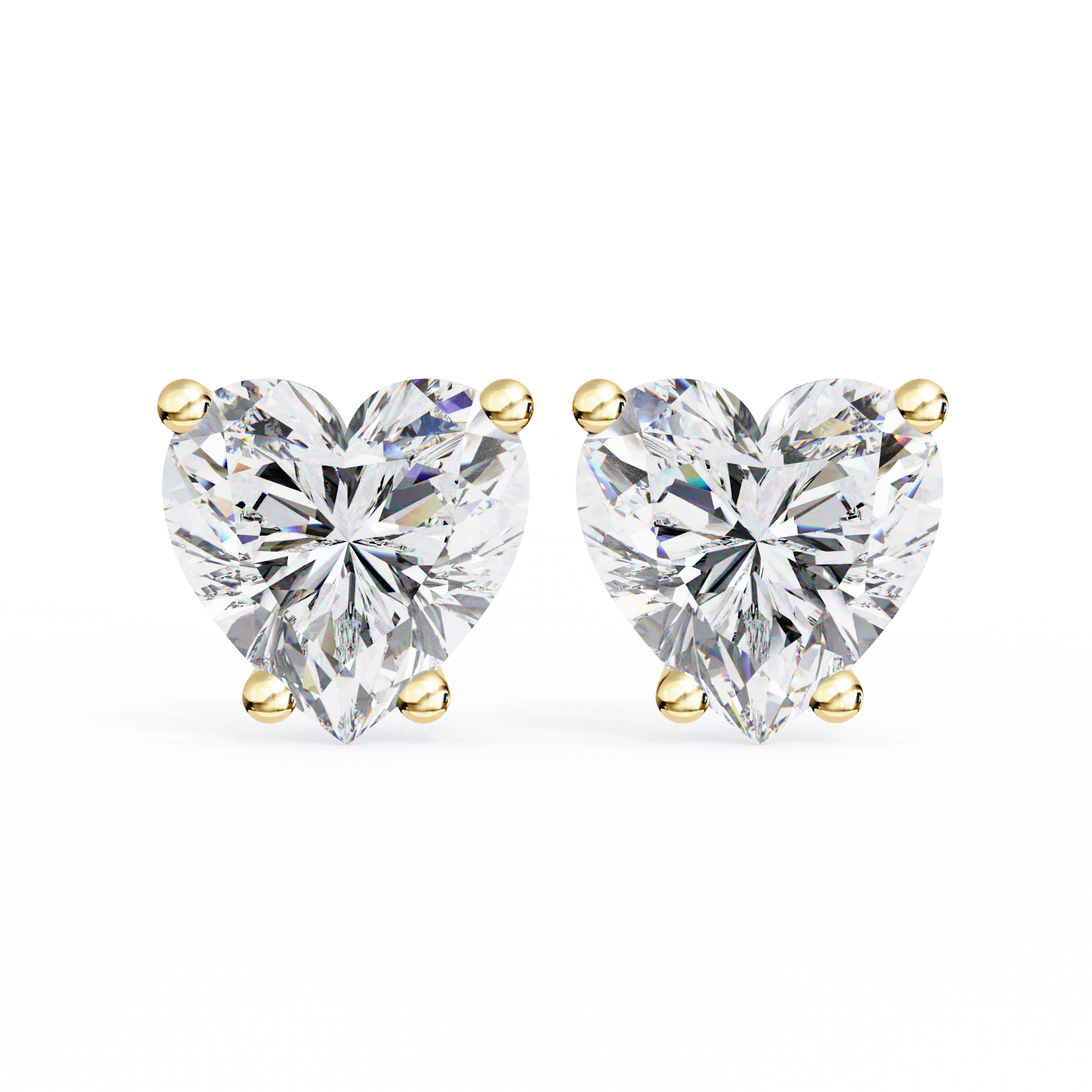 Yellow Gold / Moissanite, Yellow Gold / Lab Grown