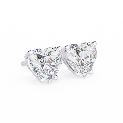 White Gold / Moissanite, White Gold / Lab Grown