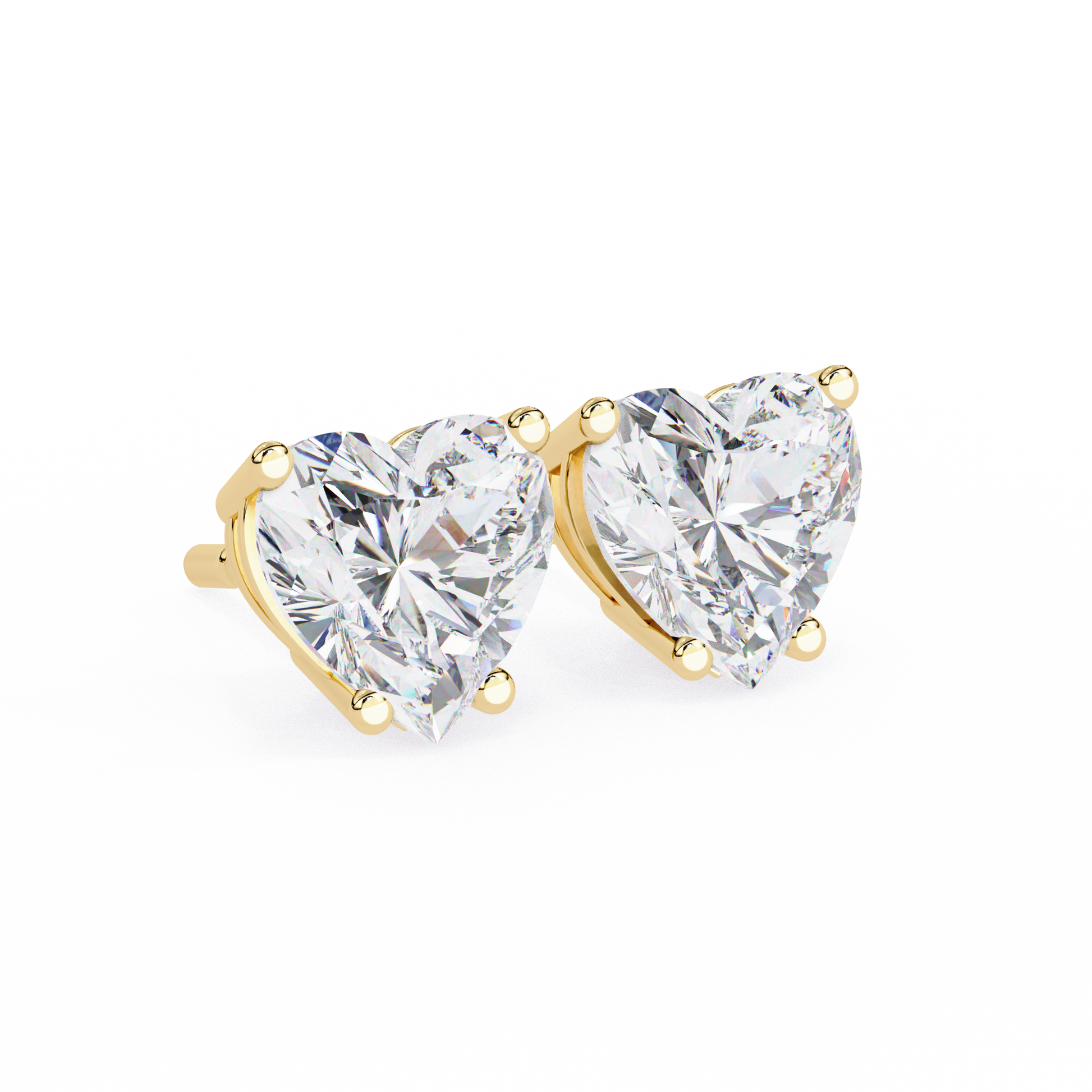 Yellow Gold / Moissanite, Yellow Gold / Lab Grown