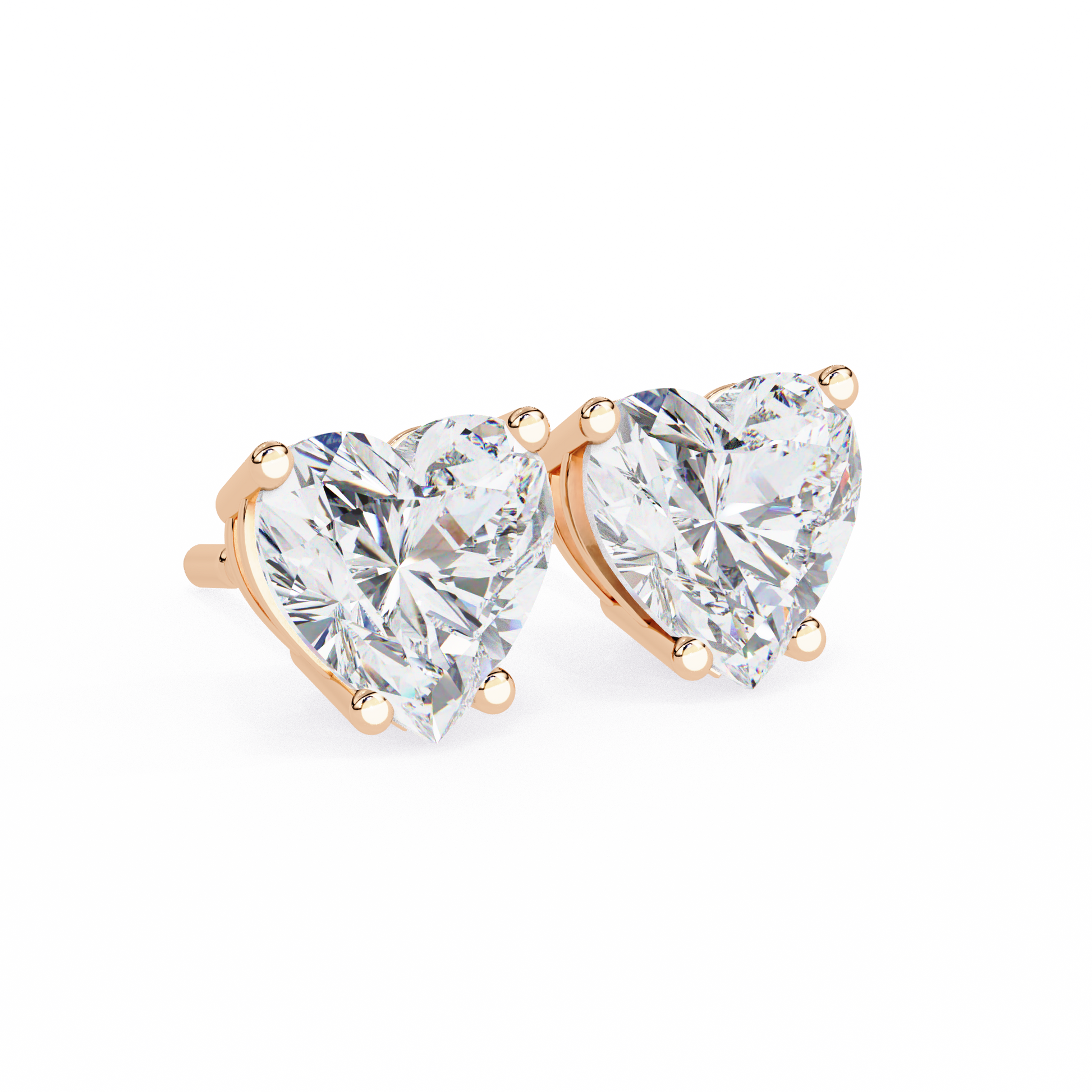 Rose Gold / Moissanite, Rose Gold / Lab Grown