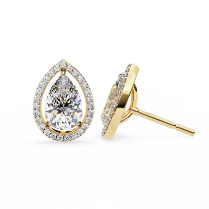 Yellow Gold / Moissanite, Yellow Gold / Lab Grown