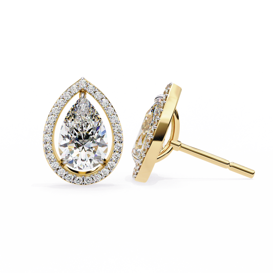 Yellow Gold / Moissanite, Yellow Gold / Lab Grown
