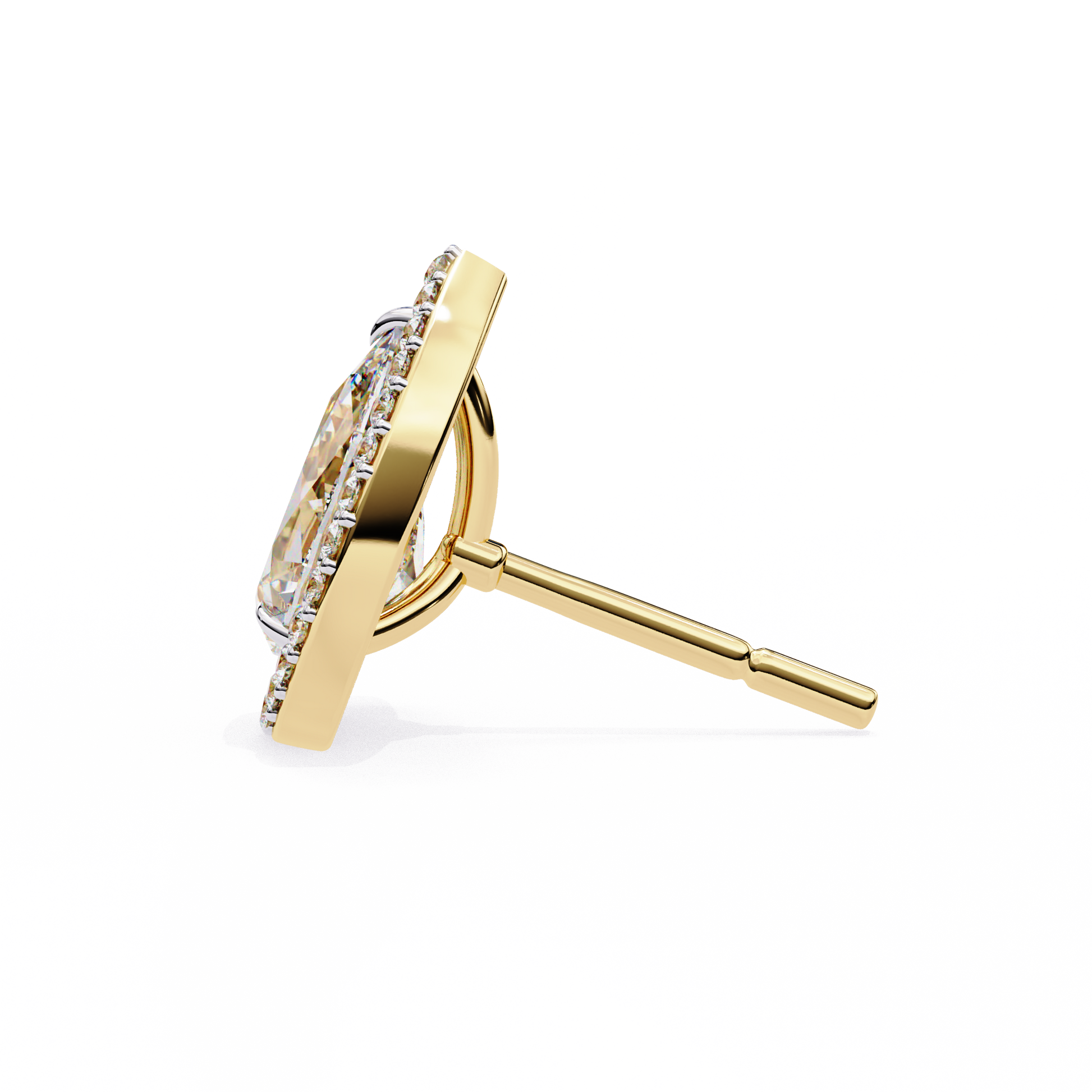 Yellow Gold / Moissanite, Yellow Gold / Lab Grown